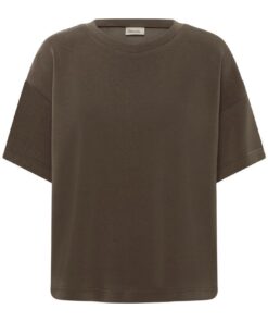 Alternative view of My Essential Wardrobe Helle EMB boxy tee major brownn