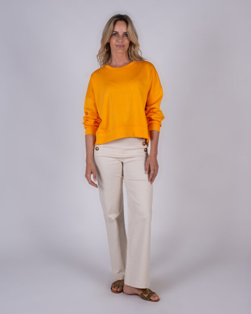 The Clothed York sweater spectra orange