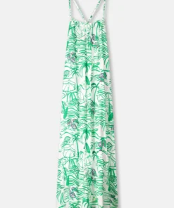 Alternative view of Pom Amsterdam dress Beach Vibes SP9554 green