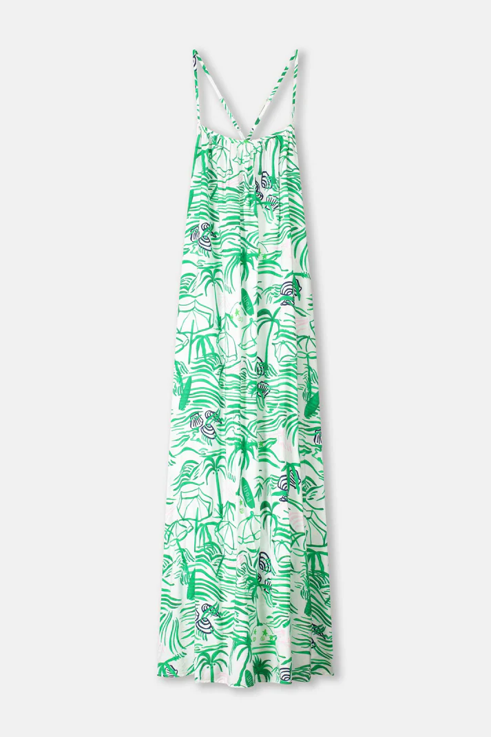 Pom Amsterdam dress Beach Vibes SP9554 green - Afbeelding 2