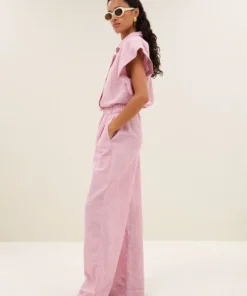 By-Bar Pixie linen blouse dusty pink
