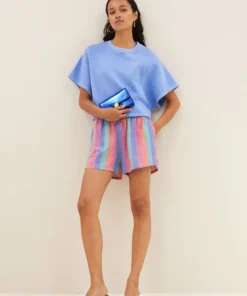By-Bar Suki sweat top city blue