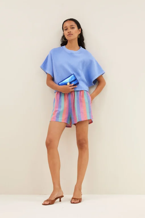 By-Bar Suki sweat top city blue
