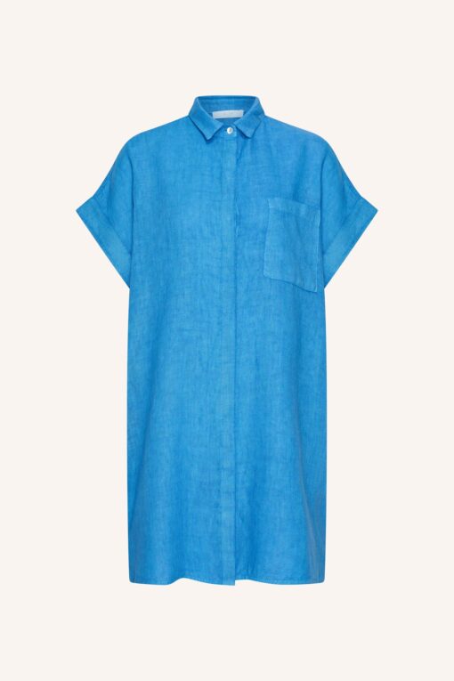 Alternative view of By-Bar Hella linen dress regatta blue