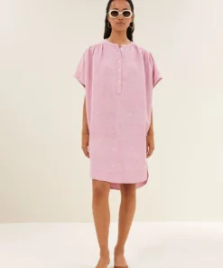 By-Bar Amber linen dress dusty pink
