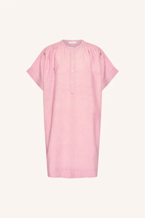 Alternative view of By-Bar Amber linen dress dusty pink