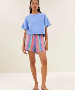 By-Bar Isa rainbow shorts rainbow stripe