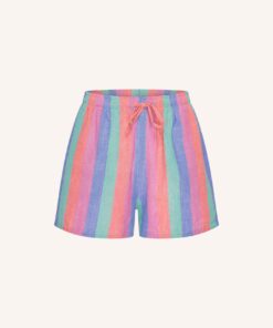 Alternative view of By-Bar Isa rainbow shorts rainbow stripe