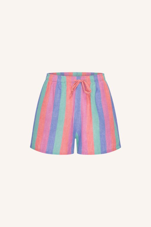 Alternative view of By-Bar Isa rainbow shorts rainbow stripe