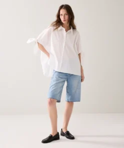 Summum 2s3480 Blouse crispy poplin off white
