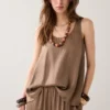 Summum 2s3489 Dark clay singlet silky touch dark clay - Afbeelding 3