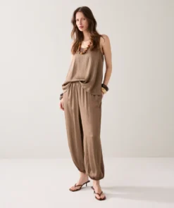 Summum 2s3489 Dark clay singlet silky touch dark clay
