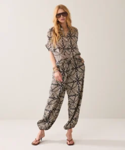 Summum 2s3498 blouse ethnic print black