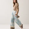 Summum 4s2993 trousers palmtree print single border glacier blue - Afbeelding 4