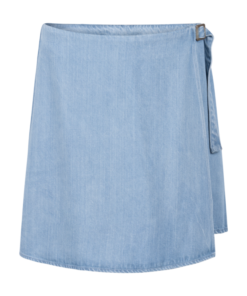Alternative view of Another-Label Gwen skort light blue