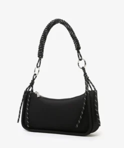 Alternative view of HVISK Isla textured twill black