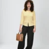 HVISK Molly glossy structure brown amber - Afbeelding 2