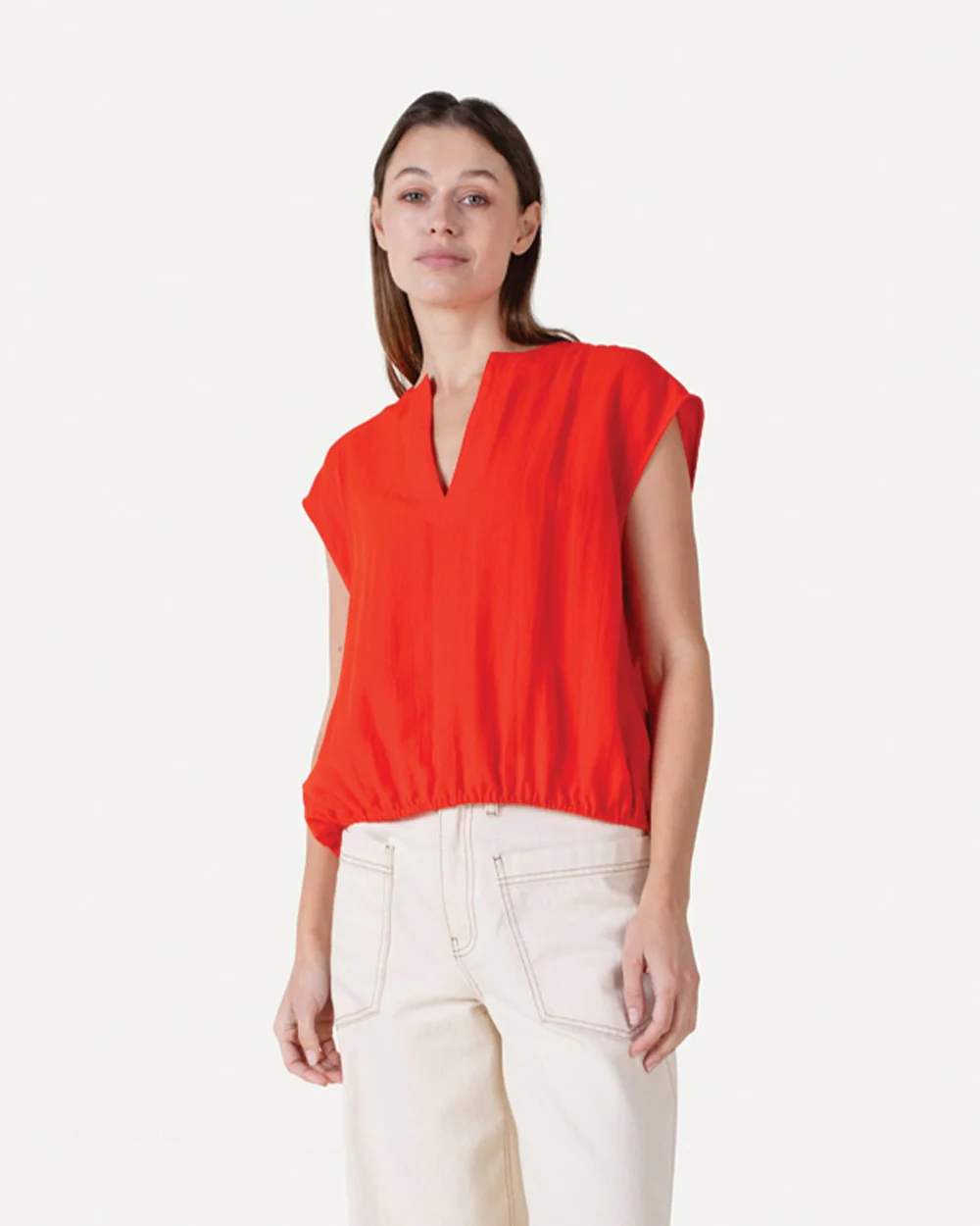Another-Label Aurore top spicy orange