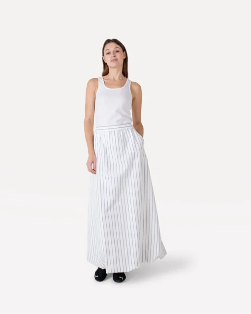 Another-Label Orlena skirt crown blue stripe