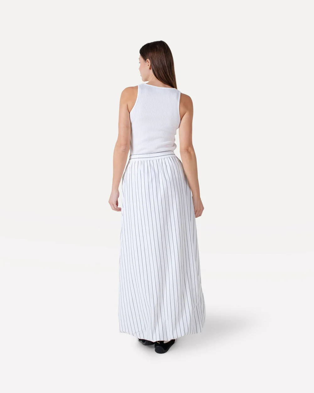 Another-Label Orlena skirt crown blue stripe - Afbeelding 3