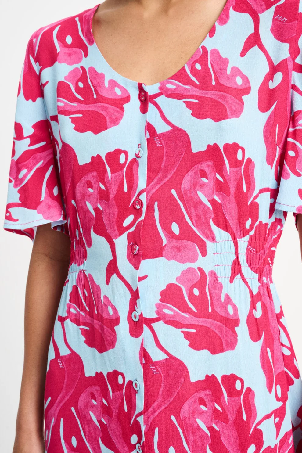 Pom Amsterdam Dress Urban flora blue sp9647 - Afbeelding 3