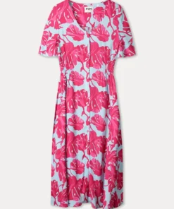 Alternative view of Pom Amsterdam Dress Urban flora blue sp9647