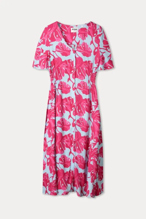 Alternative view of Pom Amsterdam Dress Urban flora blue sp9647