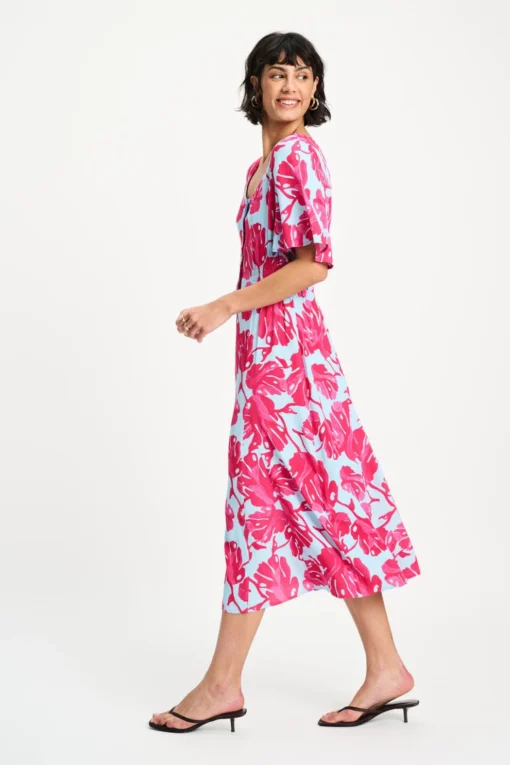 Pom Amsterdam Dress Urban flora blue sp9647