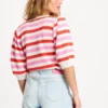 pom amsterdam pullovers pullover striped pink orange 1217942695