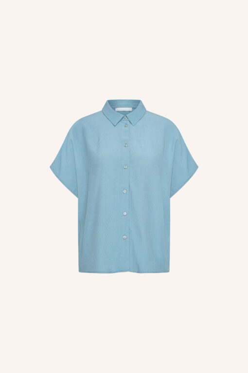 Alternative view of By-Bar Barley viscose blouse blue stone