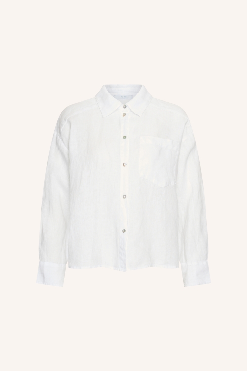 Alternative view of By-Bar Nima linen blouse bright white