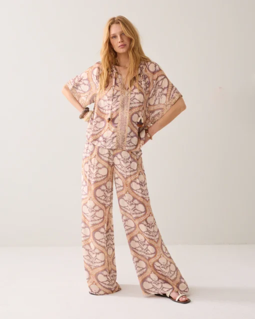 Summum 2s3284 top art deco print multicolour