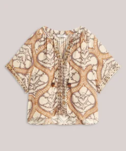 Alternative view of Summum 2s3284 top art deco print multicolour