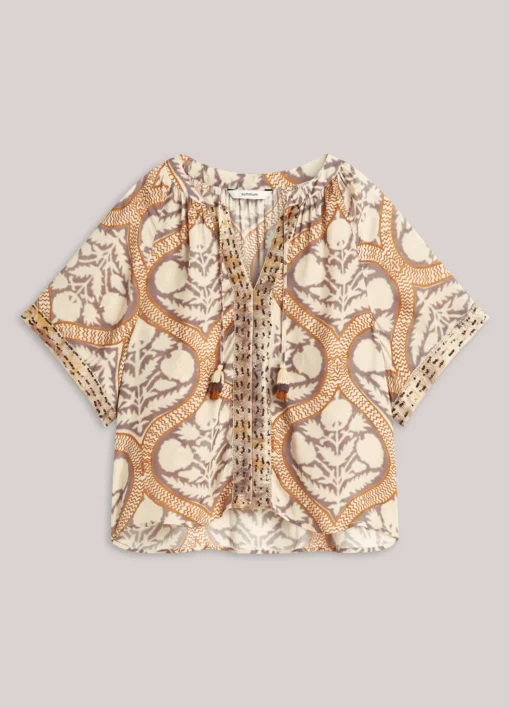 Alternative view of Summum 2s3284 top art deco print multicolour