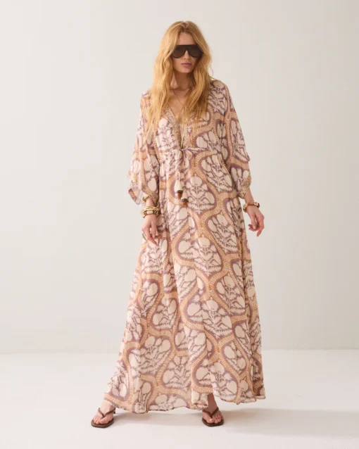 Summum 5s1604 dress art deco print multicolour