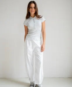 Alternative view of Penn&Ink S26F1820 t-shirt stripe chalk/white