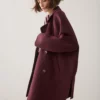 Summum W26 1s1308 Coat wool classic dark burgundy - Afbeelding 4