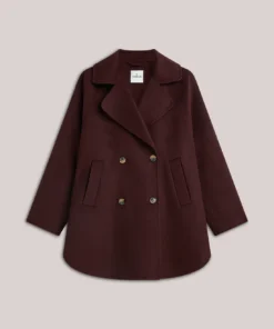 Alternative view of Summum W26 1s1308 Coat wool classic dark burgundy