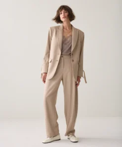Summum W26 1s1330 Blazer twill melange light taupe