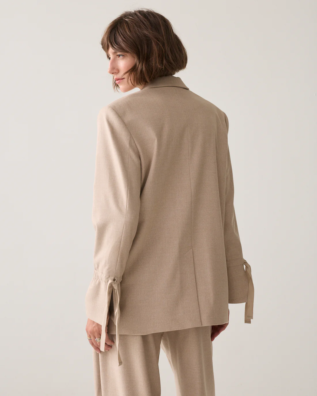 Summum W26 1s1330 Blazer twill melange light taupe - Afbeelding 7