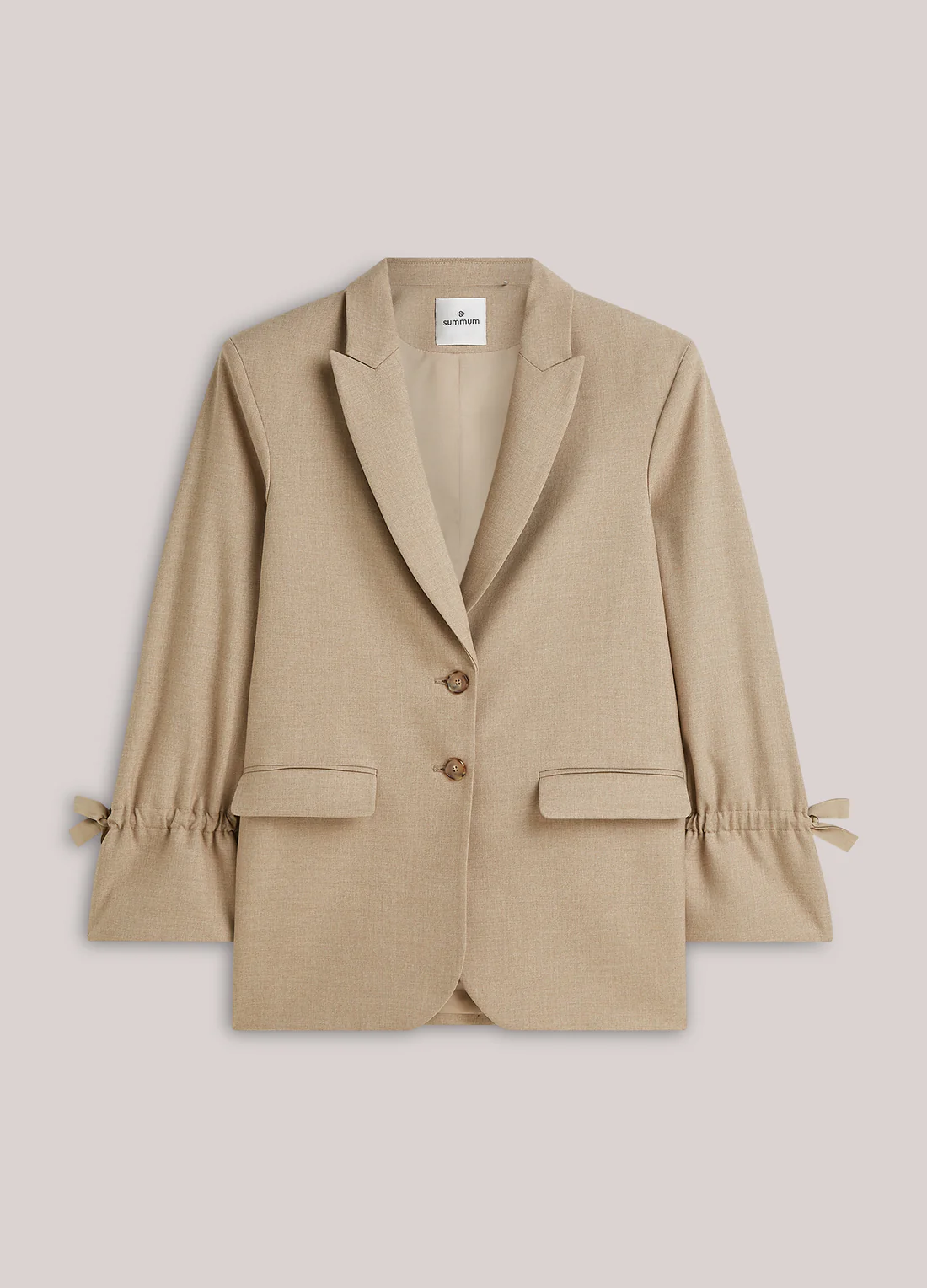 Summum W26 1s1330 Blazer twill melange light taupe - Afbeelding 2