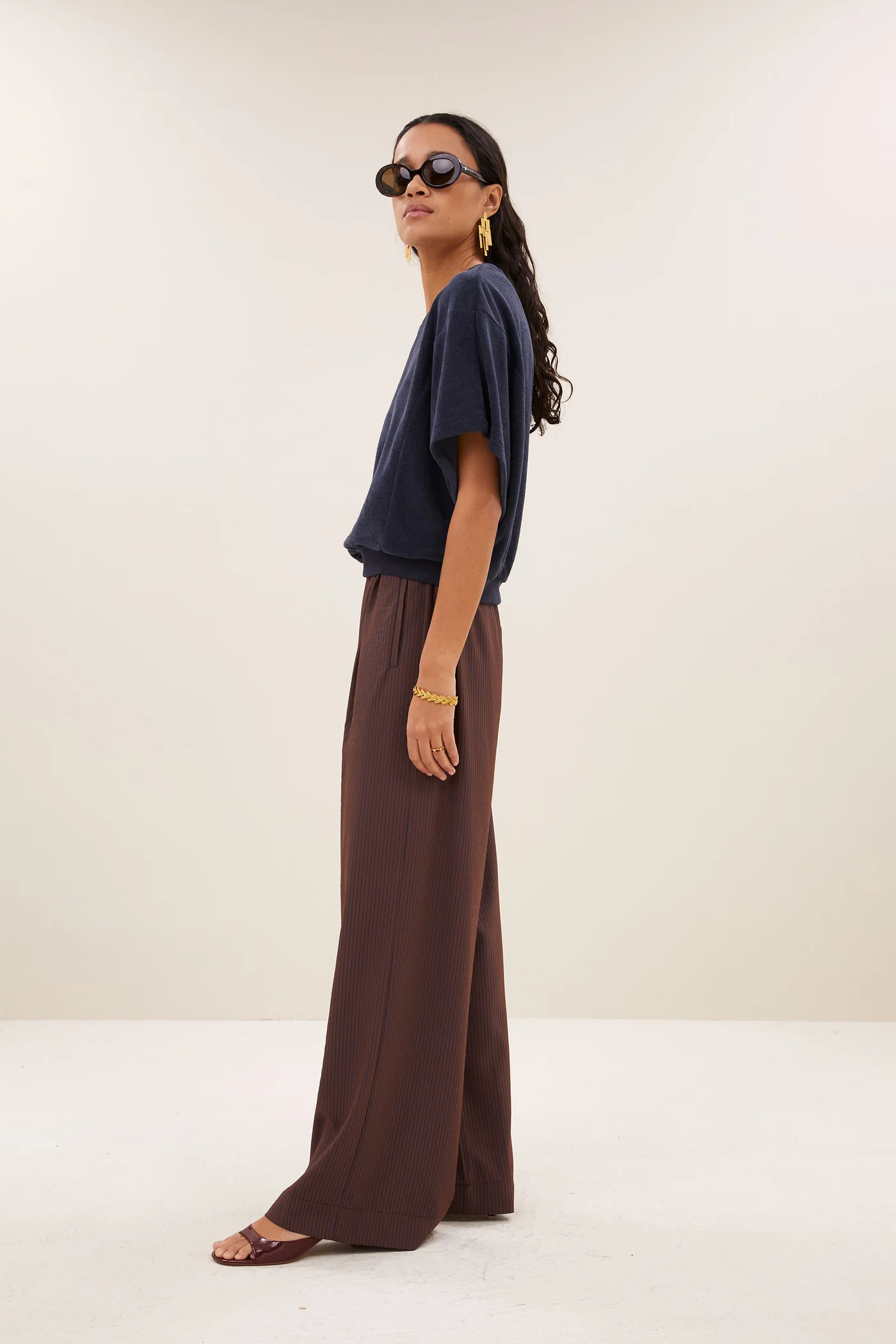 By-Bar W26 Pre-Fall Nuki slub top midnight - Afbeelding 4