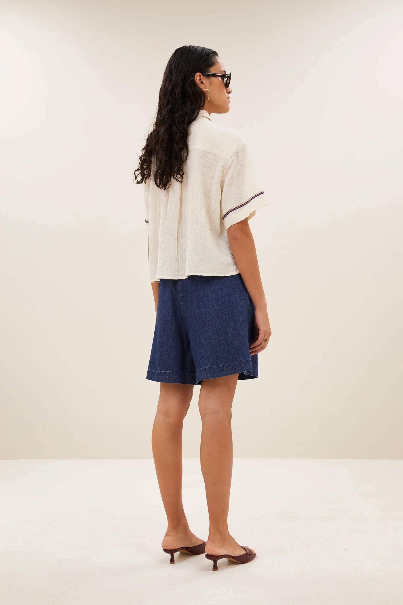 By-Bar W26 Pre-Fall Jela embroidery blouse sand - Afbeelding 5