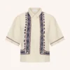 By-Bar W26 Pre-Fall Jela embroidery blouse sand - Afbeelding 2