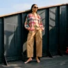 By-Bar W26 Pre-Fall Nyka rainbow blouse rainbow check - Afbeelding 3
