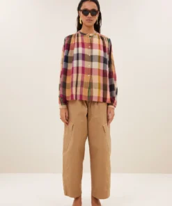 By-Bar W26 Pre-Fall Nyka rainbow blouse rainbow check
