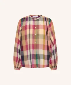 Alternative view of By-Bar W26 Pre-Fall Nyka rainbow blouse rainbow check