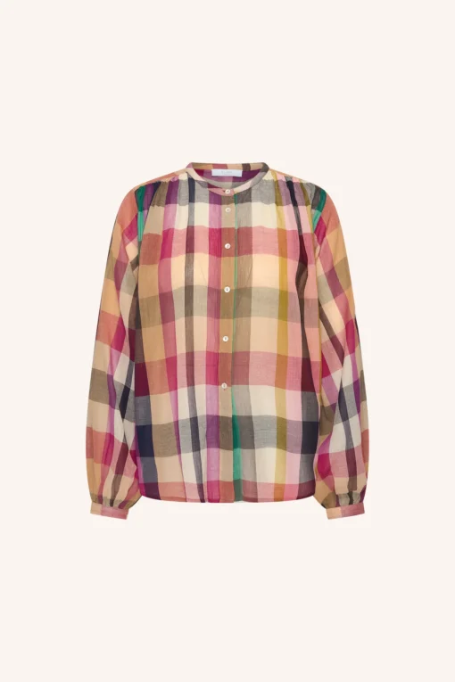 Alternative view of By-Bar W26 Pre-Fall Nyka rainbow blouse rainbow check