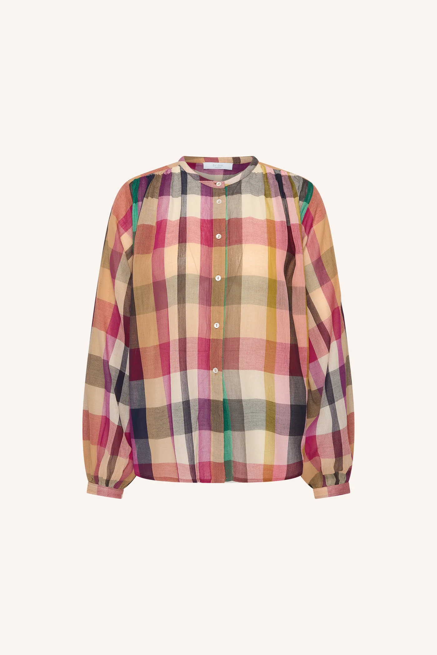 By-Bar W26 Pre-Fall Nyka rainbow blouse rainbow check - Afbeelding 2