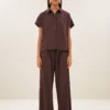 By-Bar W26 Pre-Fall Barley tan stripe blouse tanning stripe - Afbeelding 7